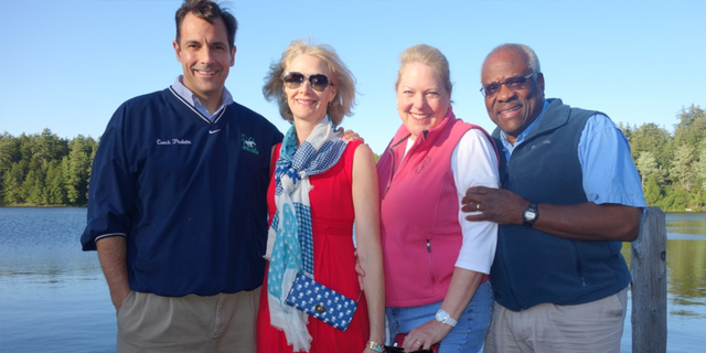 Pictured from left to right: Mark Paoletta, Patricia J. Paoletta, Virginia Thomas, and Clarence Thomas 