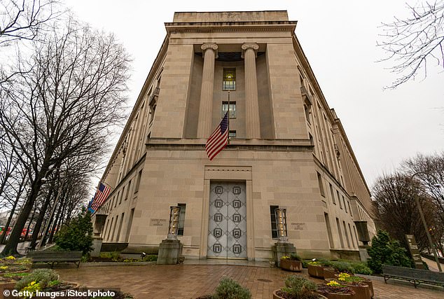 The Justice Department is reportedly considering taking legal action against the National Association of Realtors. Pictured is the Main Justice Building where the Department is headquartered in Washington DC